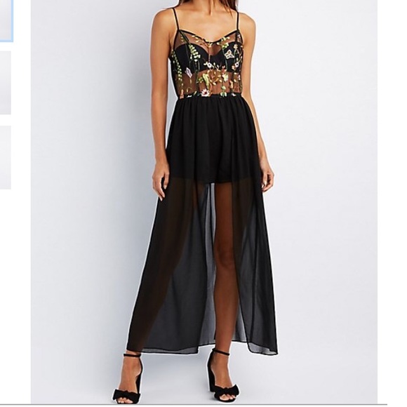 Gorgeous Embroidered Maxi Romper - Picture 2 of 5